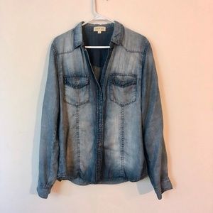 CLOTH & STONE Denim button down shirt